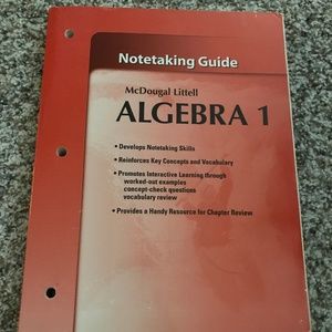 McDougal Littell Algebra 1: Student's Note Taking Guide